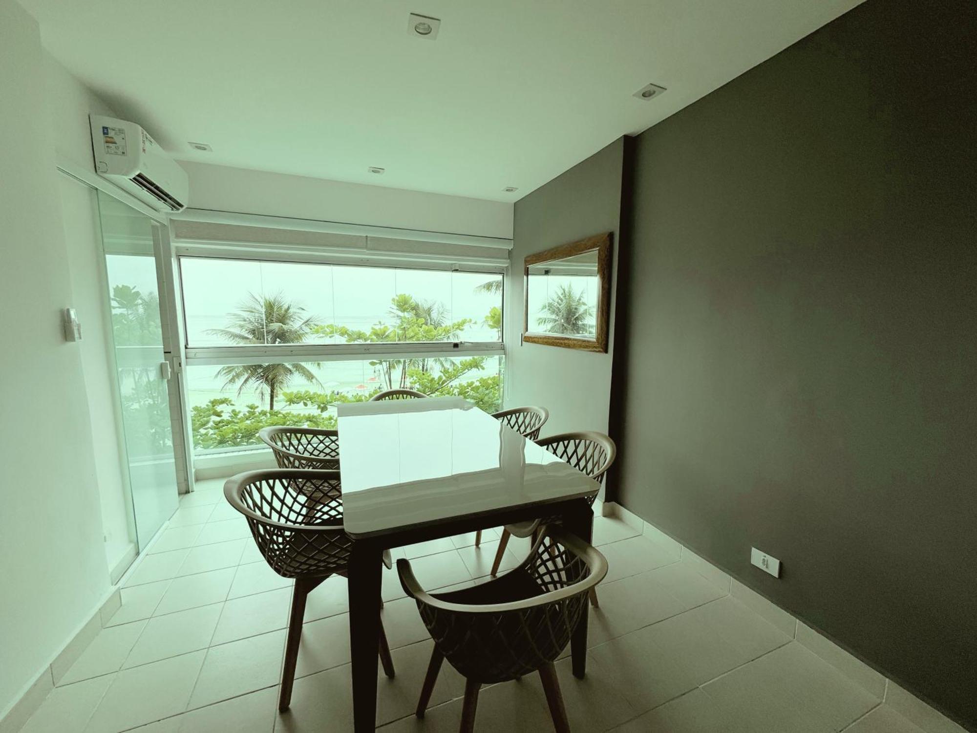 Apartamento Vista Para O Mar E Pe Na Areia Guarujá Exterior foto
